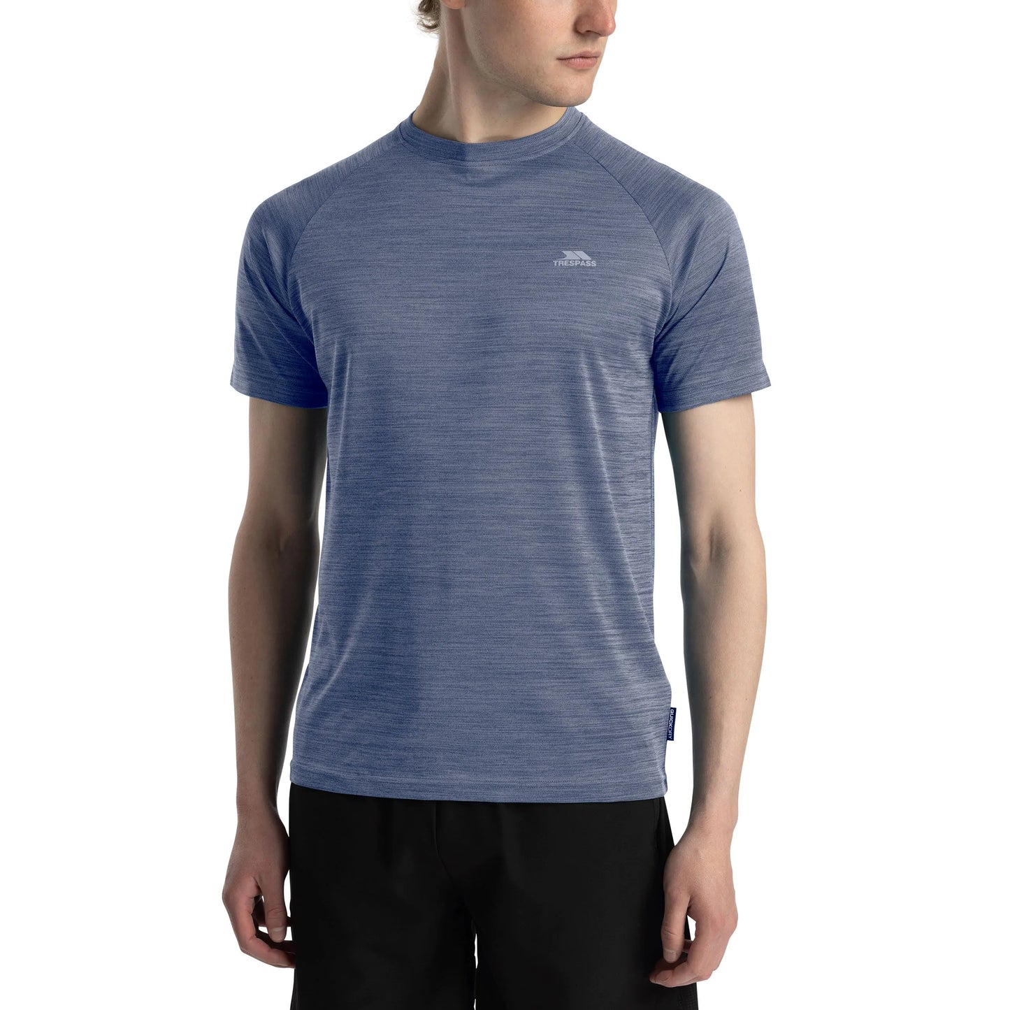 Leecana Men's Quick Dry Active T-Shirt in Denim Blue