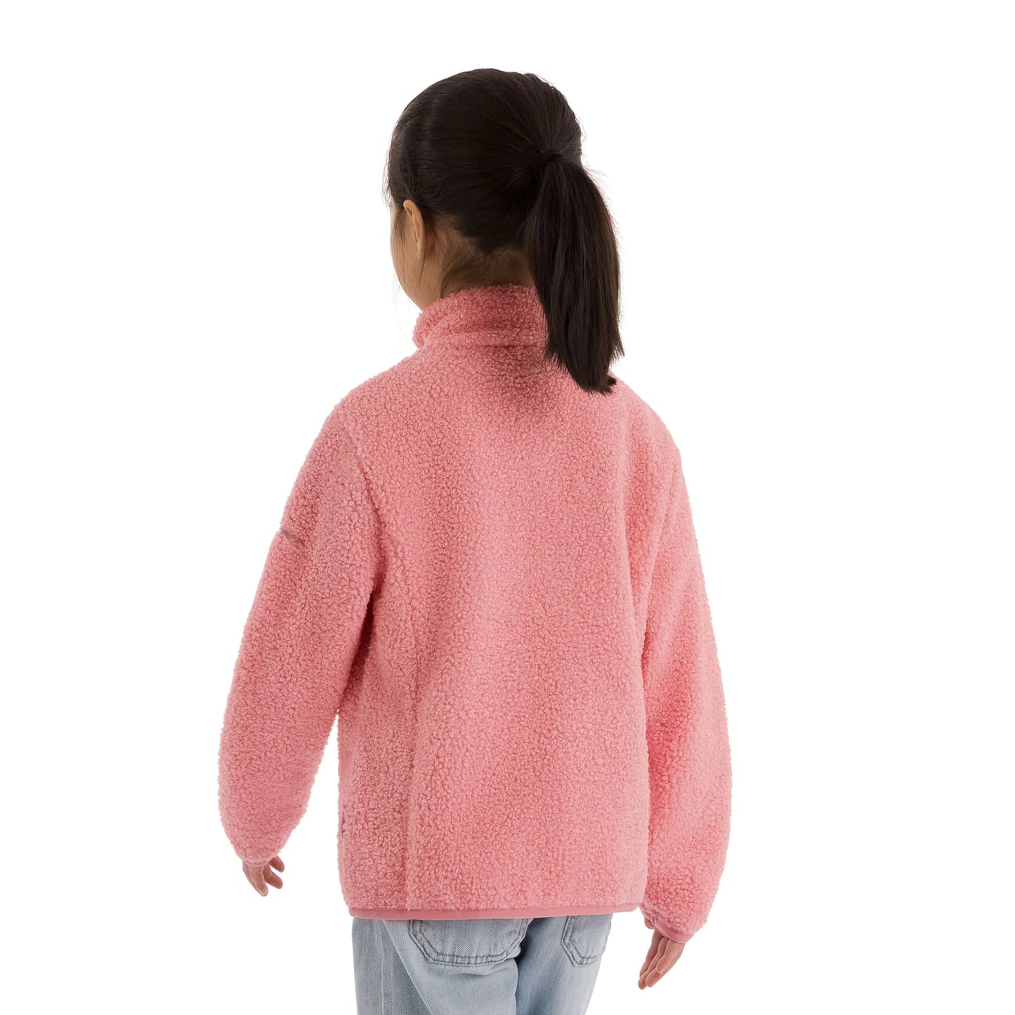 Lunner Girls Full Zip Fleece in Baby Pink