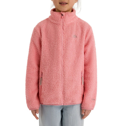 Lunner Girls Full Zip Fleece in Baby Pink