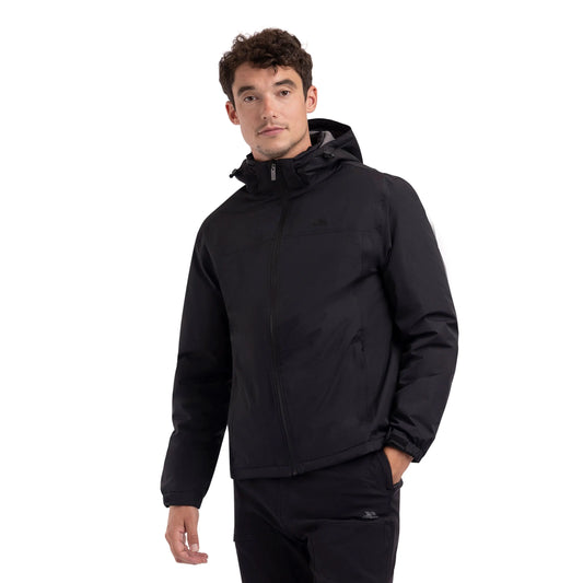 Macsween Men's Padded Fleece Lined Waterproof Jacket in Black