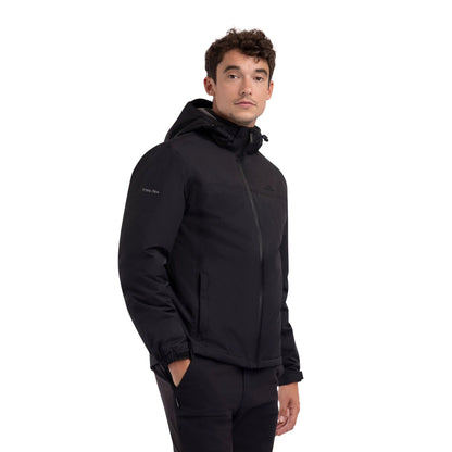 Macsween Men's Padded Fleece Lined Waterproof Jacket in Black