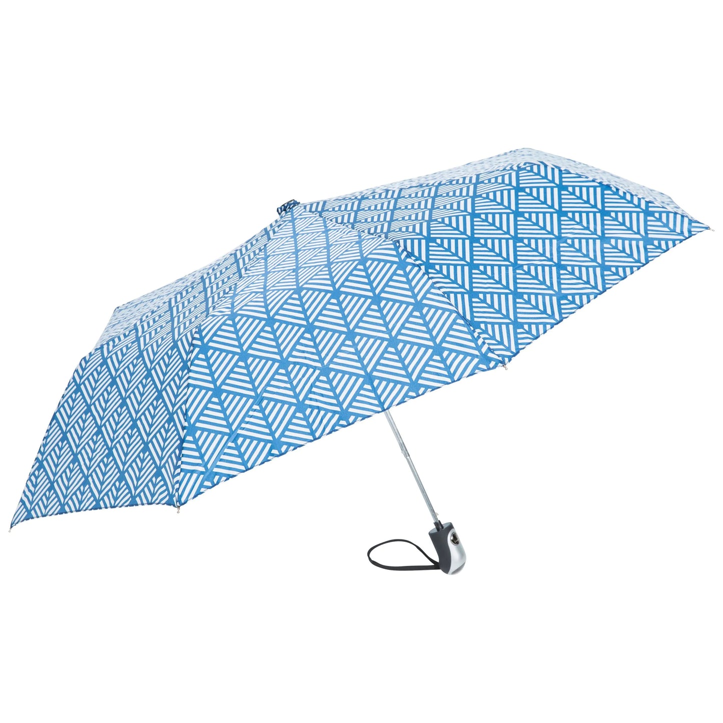 Maggiemay Compact Umbrella in Blue Print