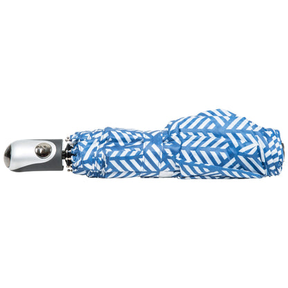Maggiemay Compact Umbrella in Blue Print