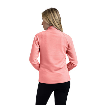 Meadows Women's Half Zip Fleece in Peach Blush