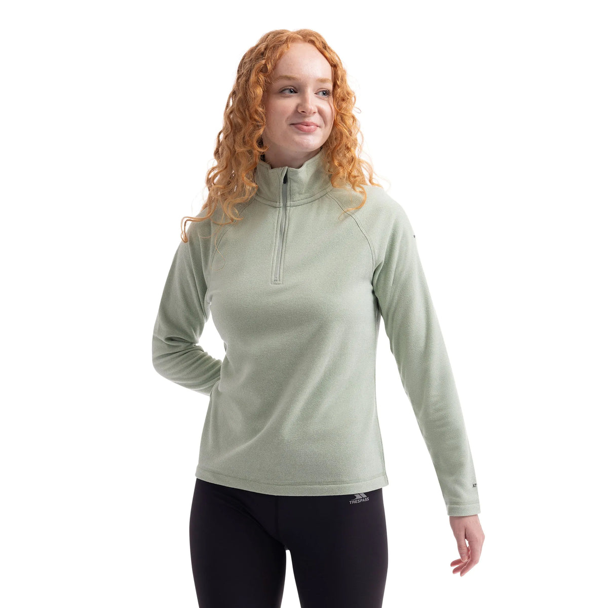 Meadows Women's Half Zip Fleece in Soft Sage