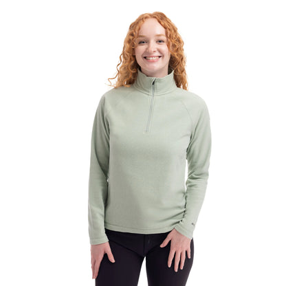 Meadows Women's Half Zip Fleece in Soft Sage