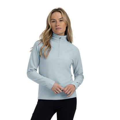 Meadows Women's Half Zip Fleece in Teal Mist