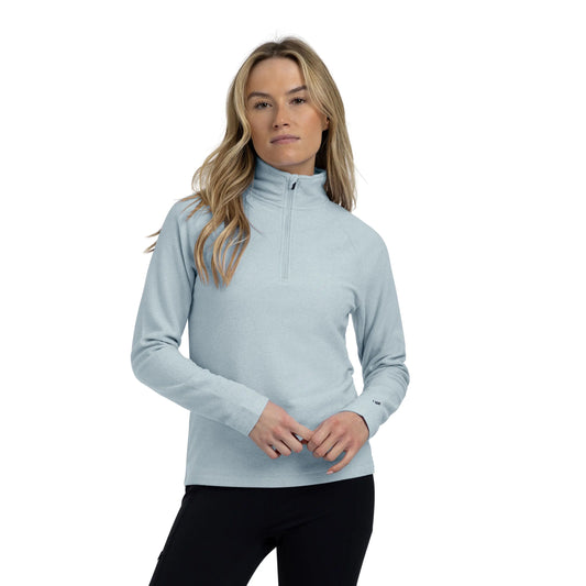 Meadows Women's Half Zip Fleece in Teal Mist