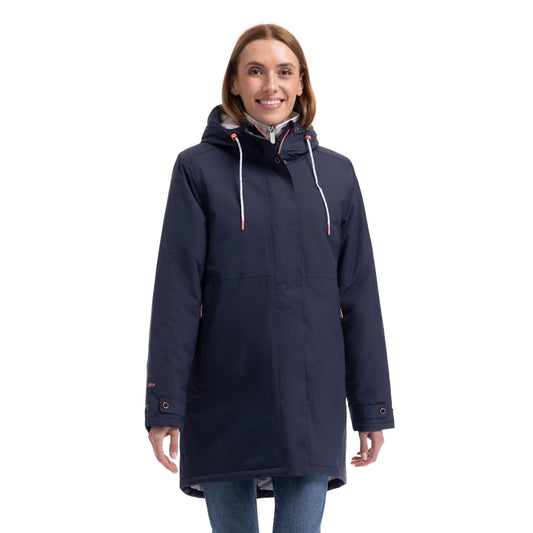 Melissa Women's Padded Waterproof Coat in Navy