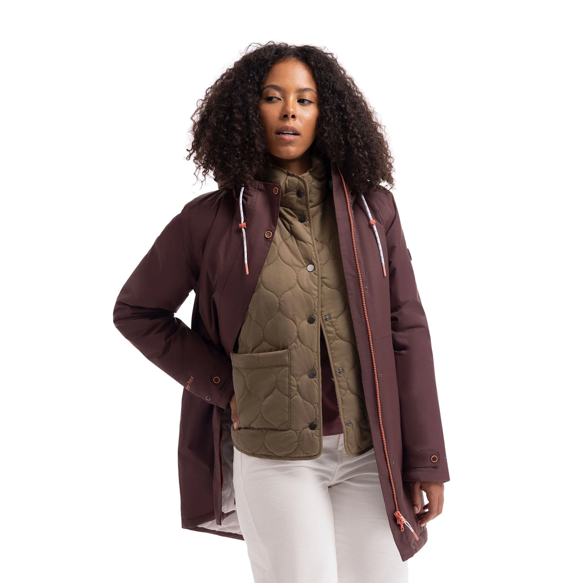 Melissa Women's Padded Waterproof Coat in Mocha