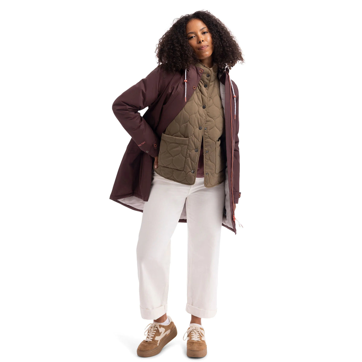 Melissa Women's Padded Waterproof Coat in Mocha