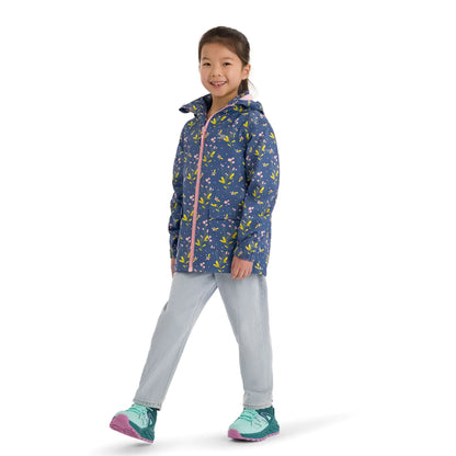 Micaella Girls Waterproof Rain Jacket in Bluetone