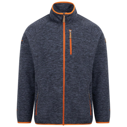 Mitchie Mens Full Zip Fleece in Navy