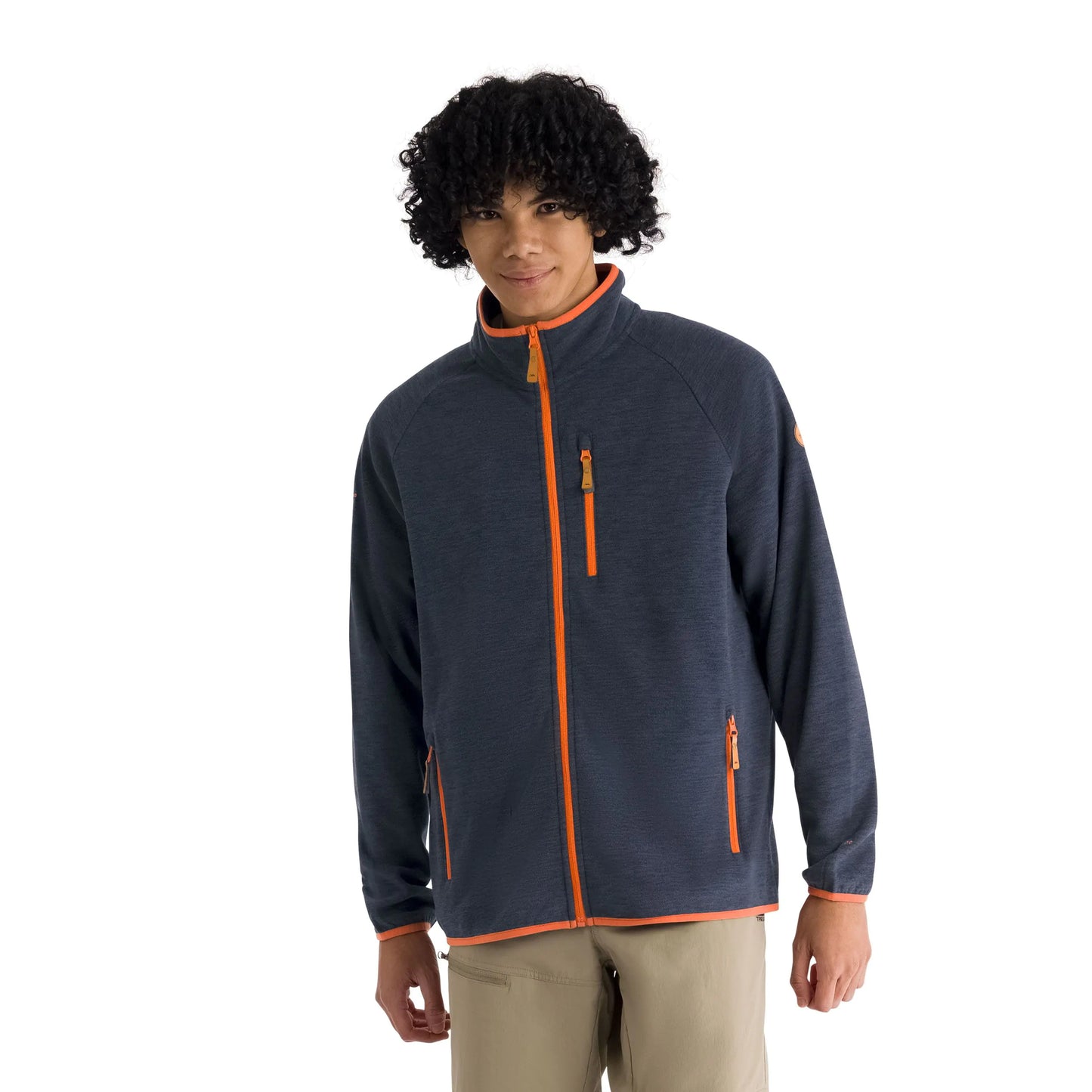 Mitchie Mens Full Zip Fleece in Navy