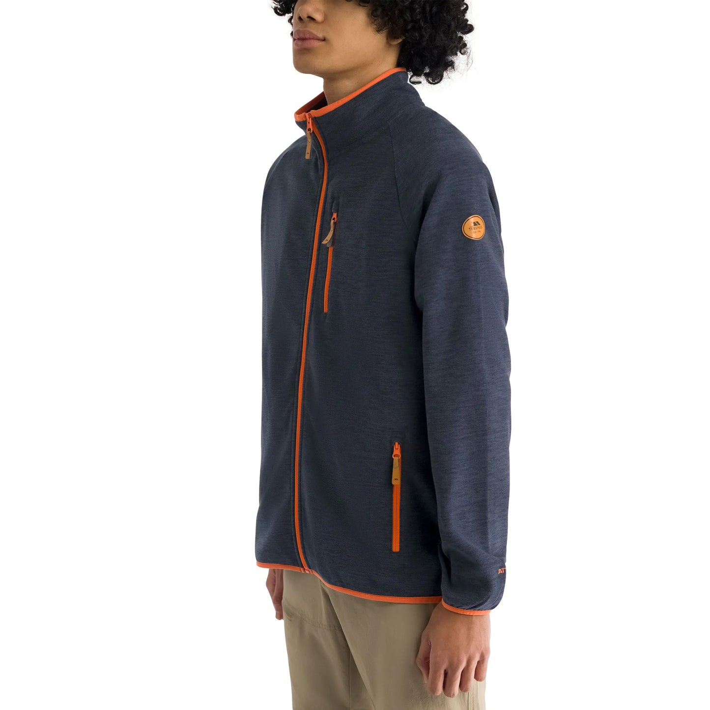 Mitchie Mens Full Zip Fleece in Navy
