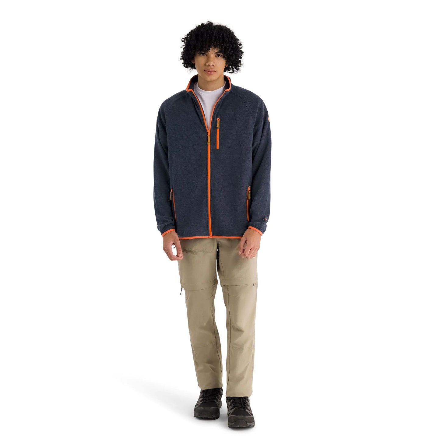 Mitchie Mens Full Zip Fleece in Navy