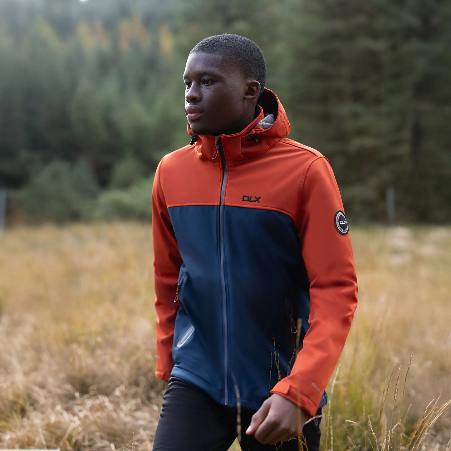 Moyler Mens Dlx Recycled Softshell Jacket in Burnt Orange