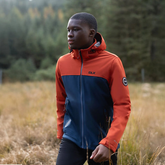 Moyler Mens Dlx Recycled Softshell Jacket in Burnt Orange