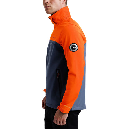 Moyler Mens Dlx Recycled Softshell Jacket in Burnt Orange