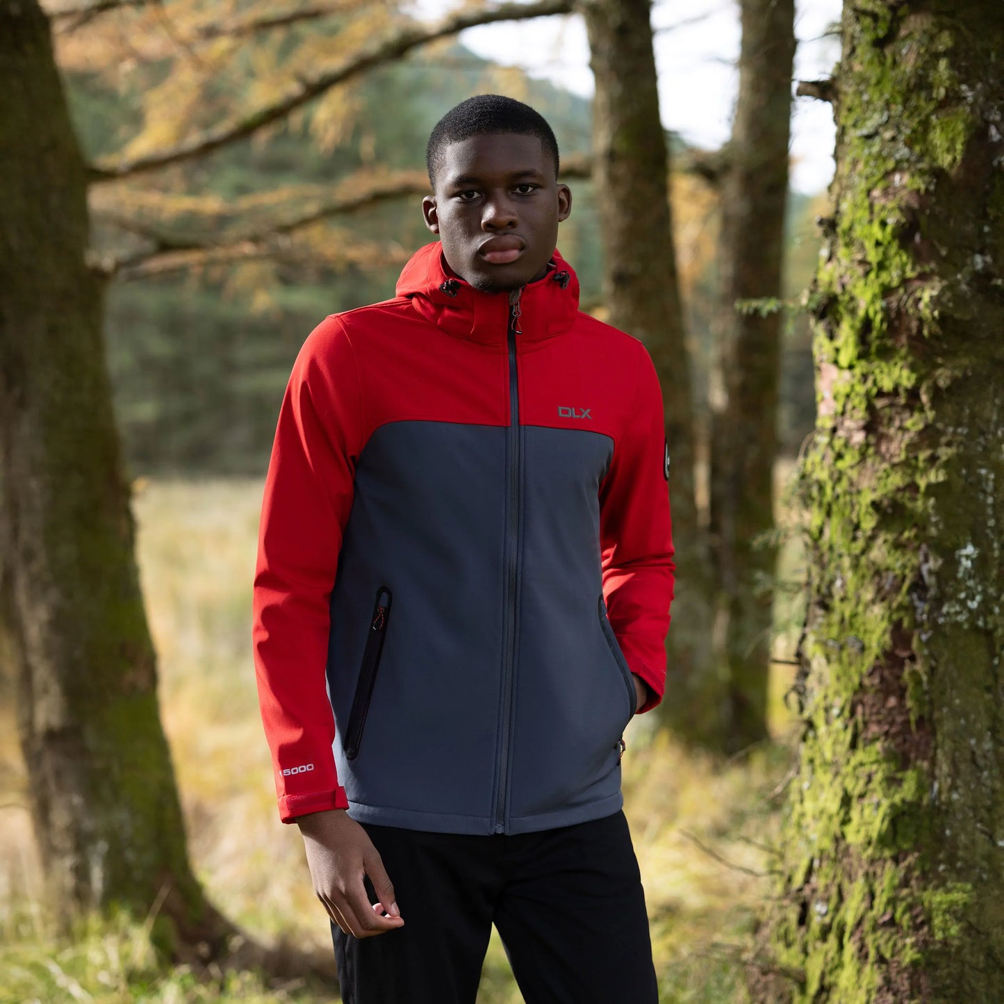 Moyler Mens Dlx Recycled Softshell Jacket in Red