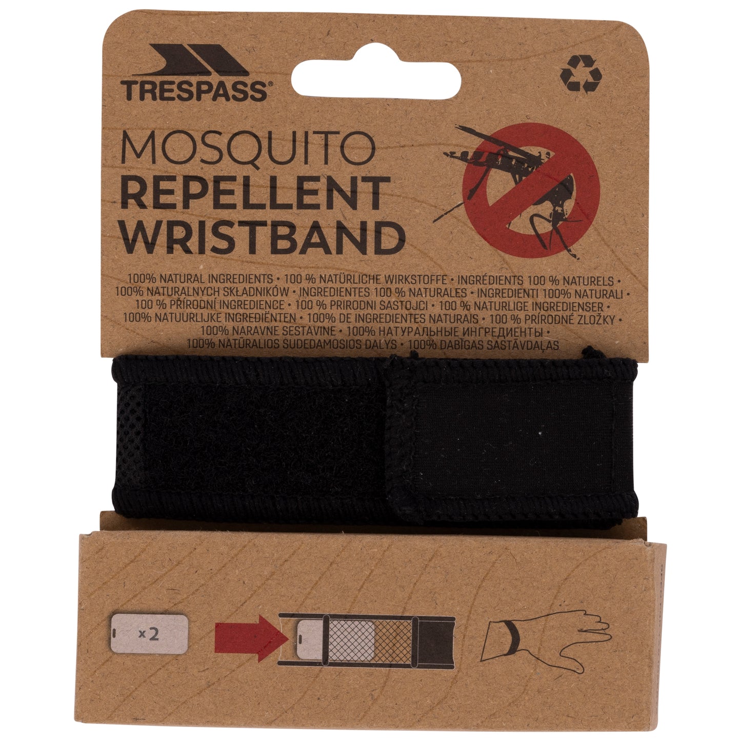 Mozquit Mosquito Repellent Wristband in Black