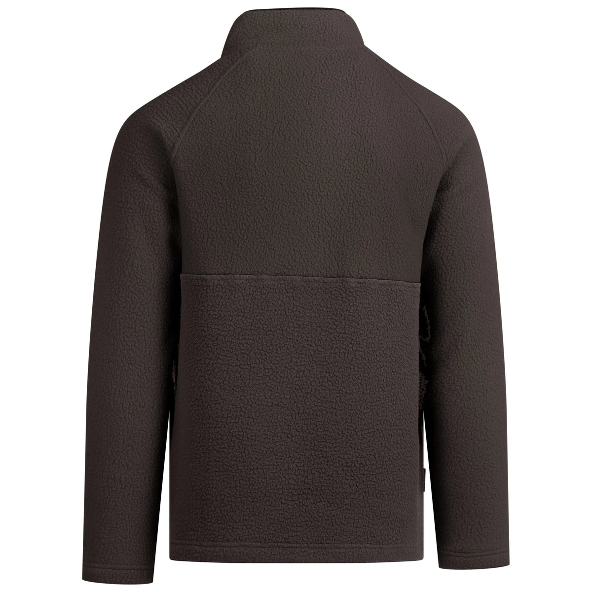 North Men's Warm Half Zip Fleece Top in Charcoal