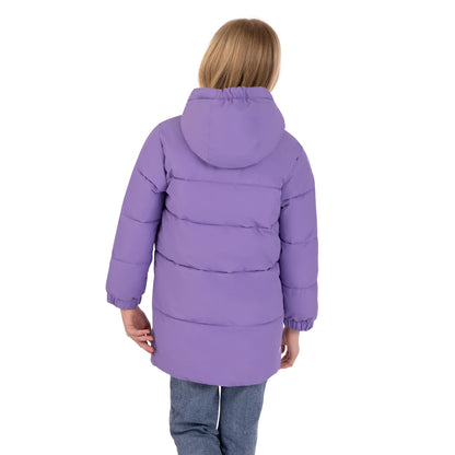 Northridge Girls' Longer Length Waterproof Padded Jacket in Wisteria