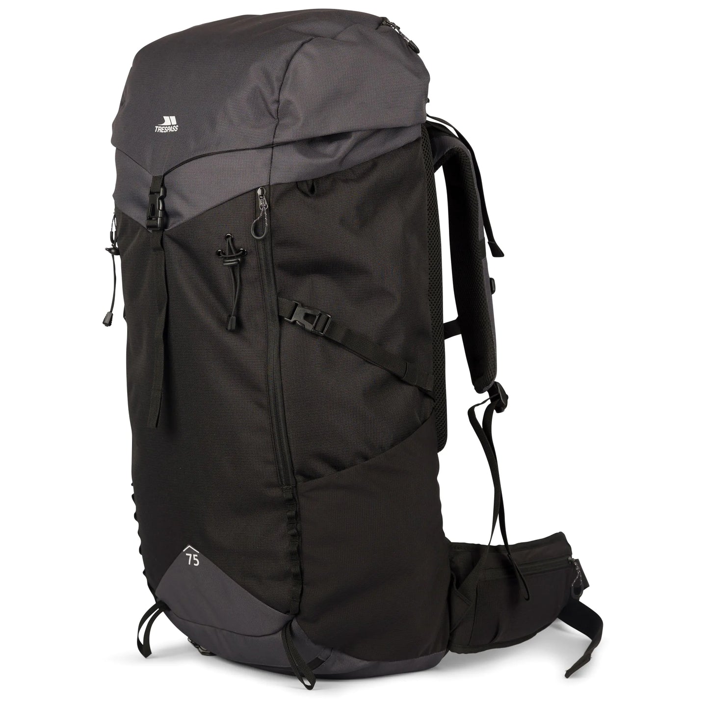 Pass 75 Hiking Rucksack 75L in Black and Dark Grey