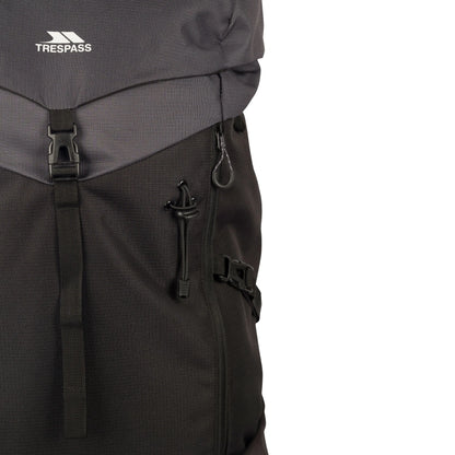 Pass 75 Hiking Rucksack 75L Black Grey Trespass pass-75-hiking-rucksack-75l-black-grey-trespass