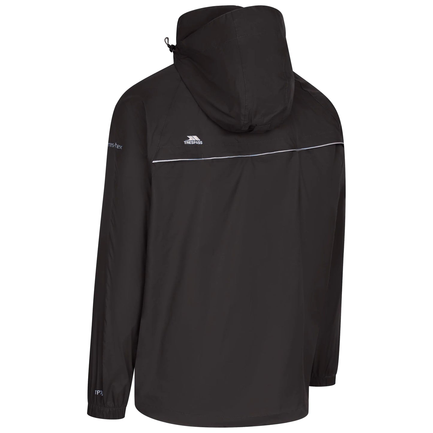 Qikpac X Adults Unisex Waterproof Packaway Jacket in Black