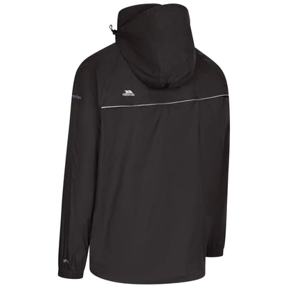 Qikpac X Adults Unisex Waterproof Packaway Jacket in Black
