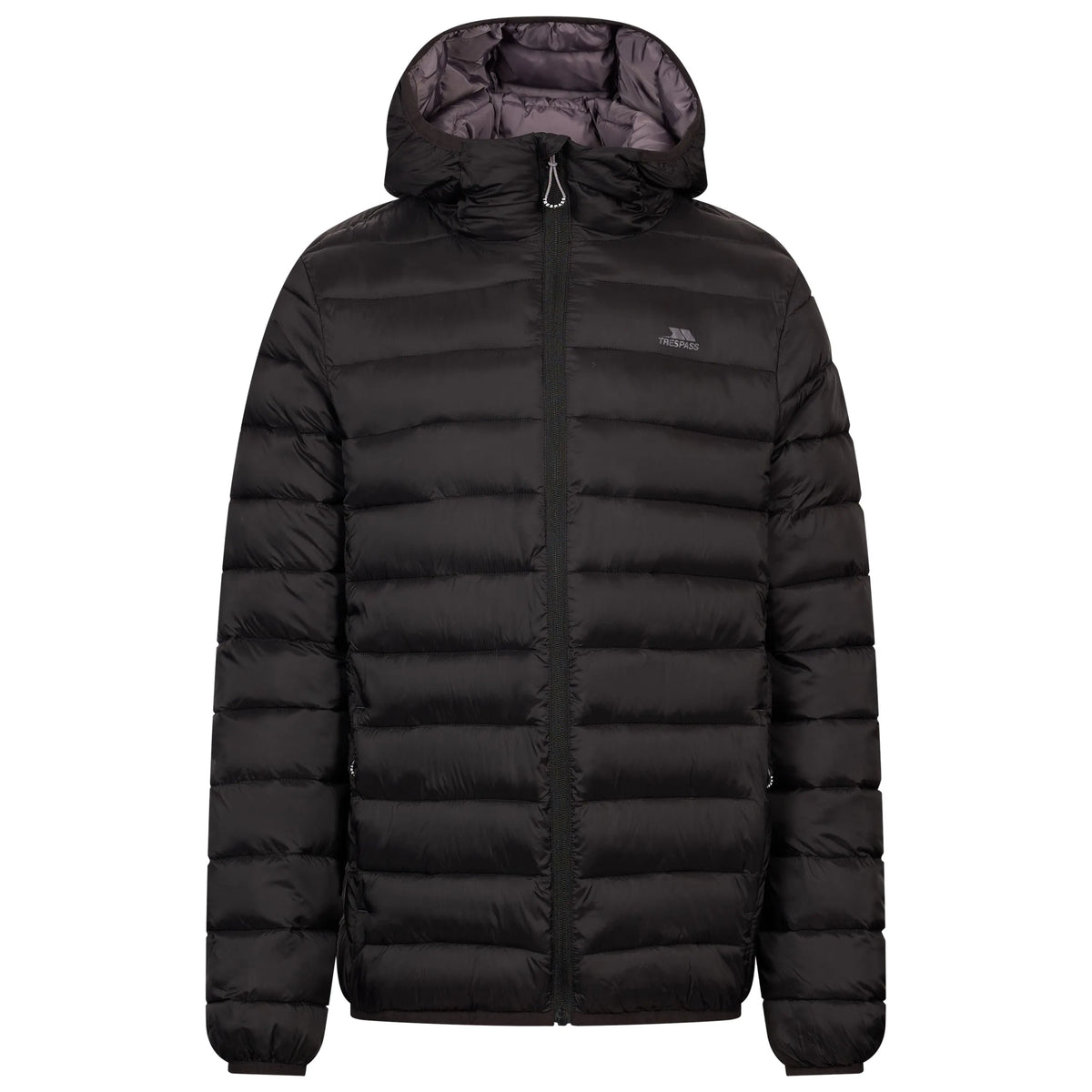 Rayton Men's Lightweight Packaway Puffer Jacket in Black