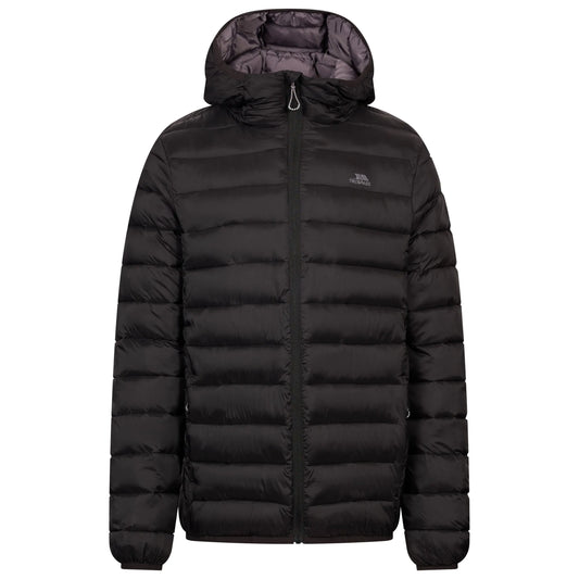 Rayton Men's Lightweight Packaway Puffer Jacket in Black