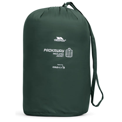 Rayton Men's Lightweight Packaway Puffer Jacket in Dark Green