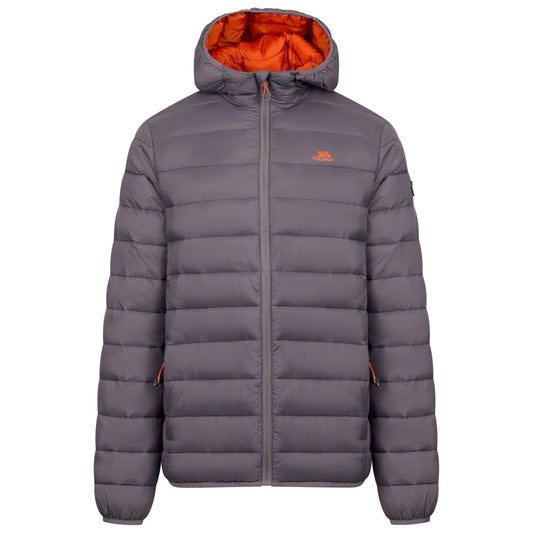 Rayton Men's Lightweight Packaway Puffer Jacket in Mid Grey