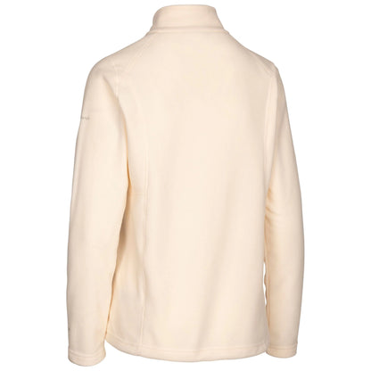 Renato Women's Full Zip Fleece Top in Cream Blush