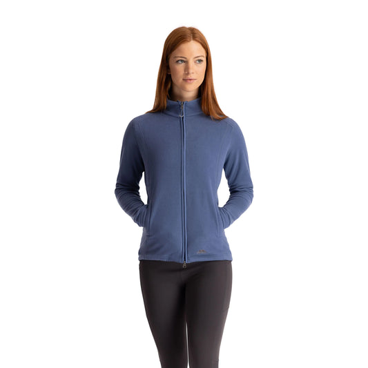 Renato Womens Full Zip Fleece Top in Indigo