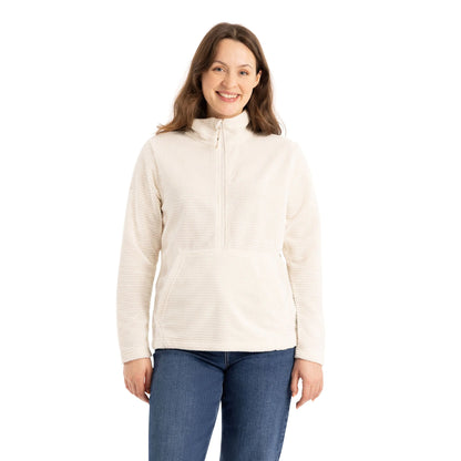 Ribes Womens 1/2 Zip Fleece in Ghost