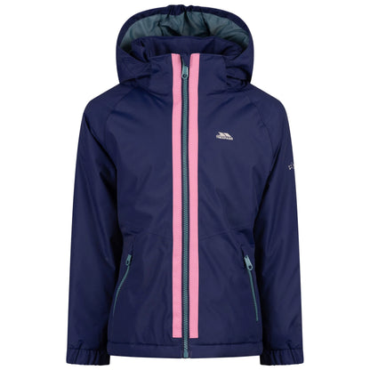 Rossa Girls' Hooded Waterproof Padded Jacket in Sapphire Blue
