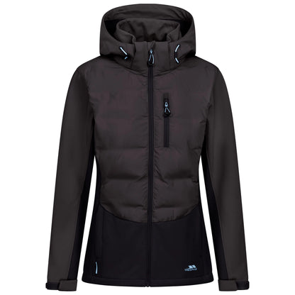 Scarlet Women's Hybrid Softshell Jacket in Charcoal