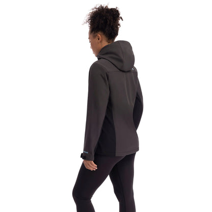 Scarlet Women's Hybrid Softshell Jacket in Charcoal
