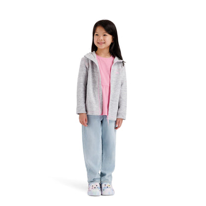 Shawna Girls Full Zip Fleece in White