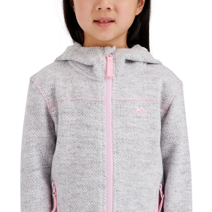 Shawna Girls Full Zip Fleece in White