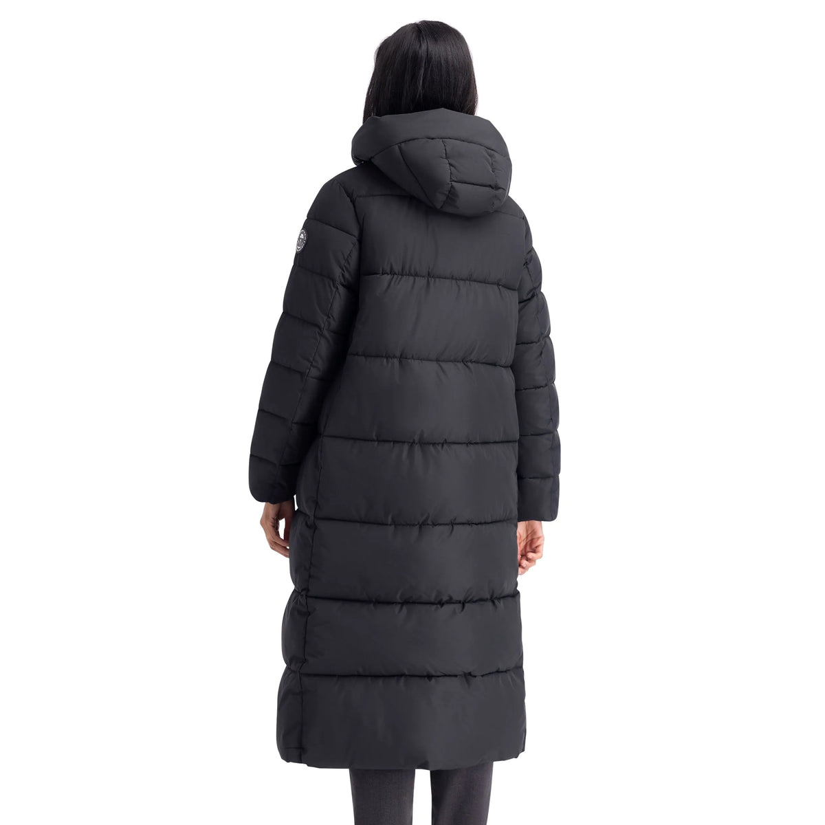 Shayla Women's Long Puffer Coat in Black