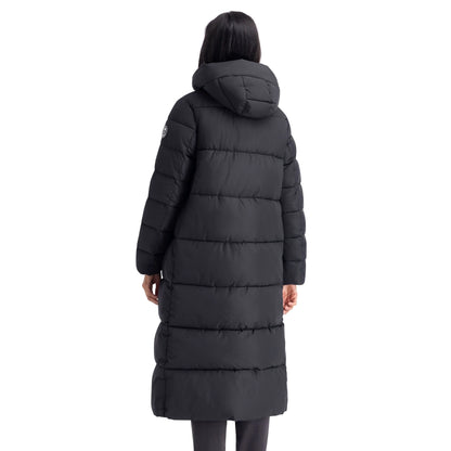 Shayla Women's Long Puffer Coat in Black