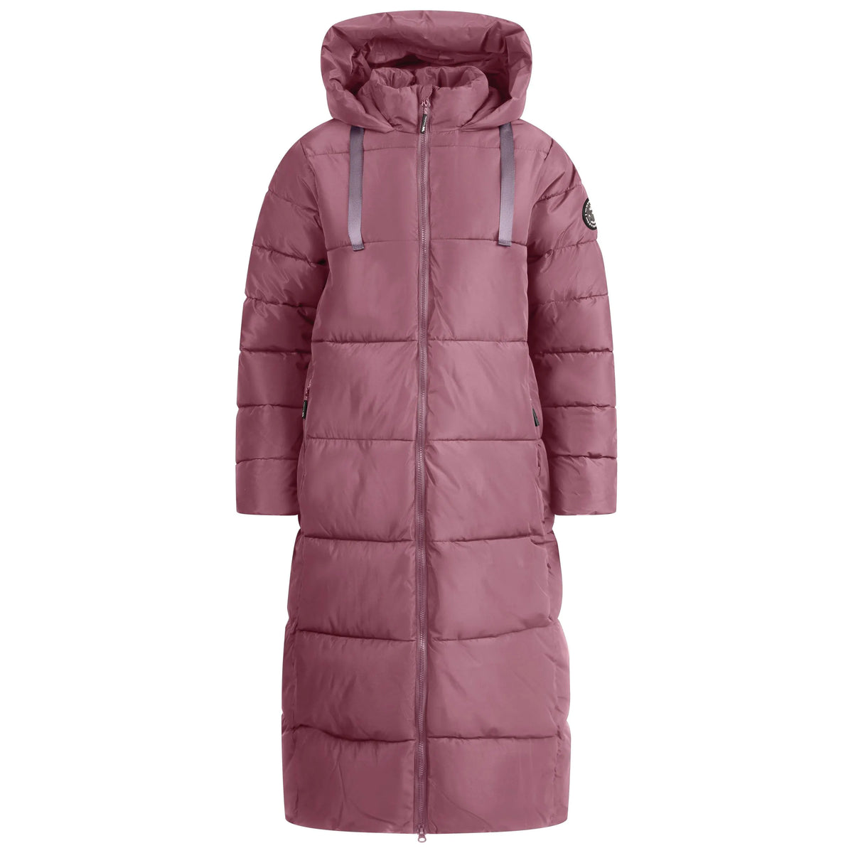 Shayla Women's Long Puffer Coat in Faded Rose