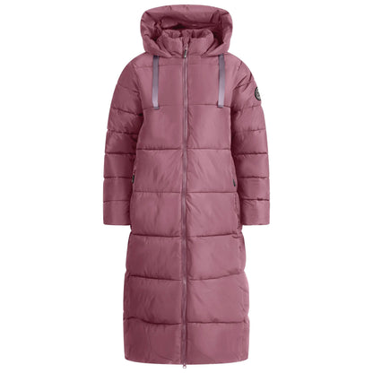 Shayla Women's Long Puffer Coat in Faded Rose