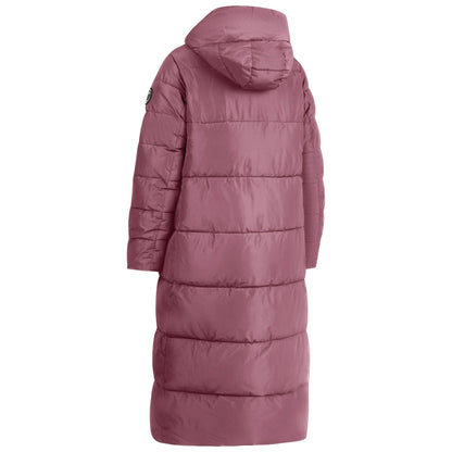 Shayla Women's Long Puffer Coat in Faded Rose