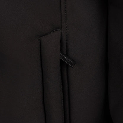 Sine Women's Fur Lined Softshell Jacket in Black