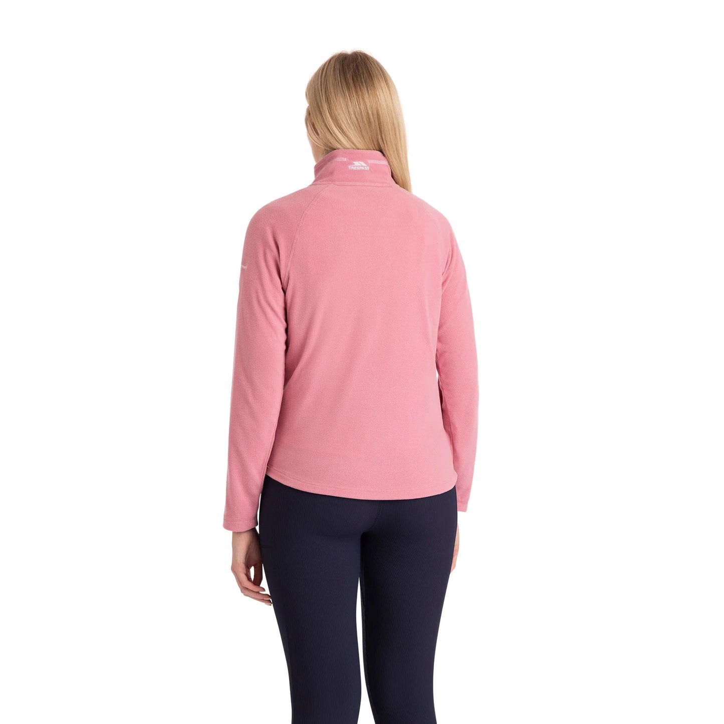 Skylar Women's Half Zip Fleece Top in Pink Haze